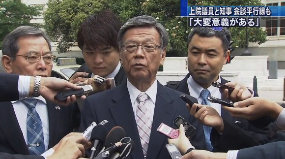 知事マケイン上院議員と面談し民意伝える