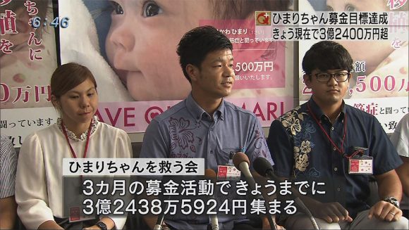 ひまりちゃん募金目標達成