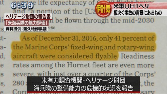 伊計島でまた不時着政府の弱腰も事故続発の背景か