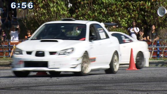 ドライビングテクニックを競う モータースポーツフェスティバル