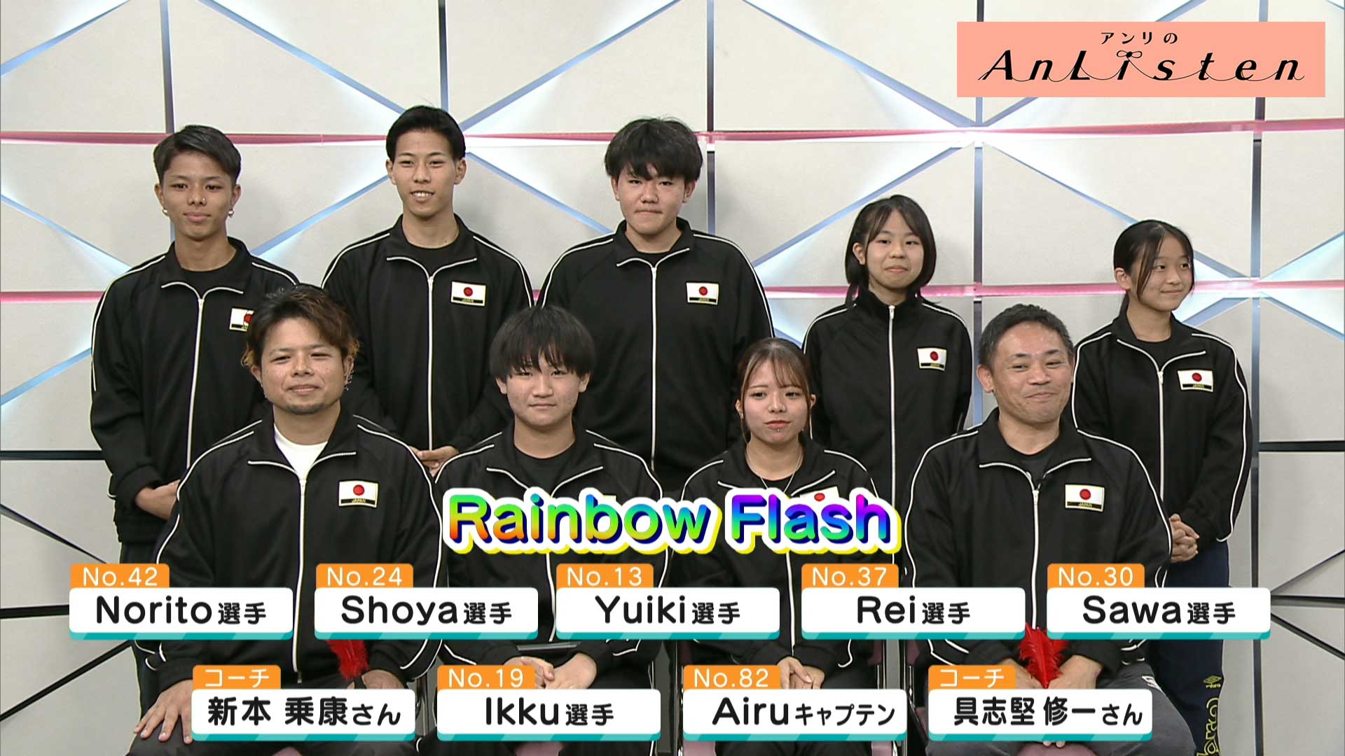 Listen182 ジュニアインディアカチームRAINBOW FLASH