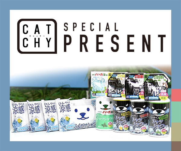 CATCHY「ひんやりシャツシャワー」」プレゼント