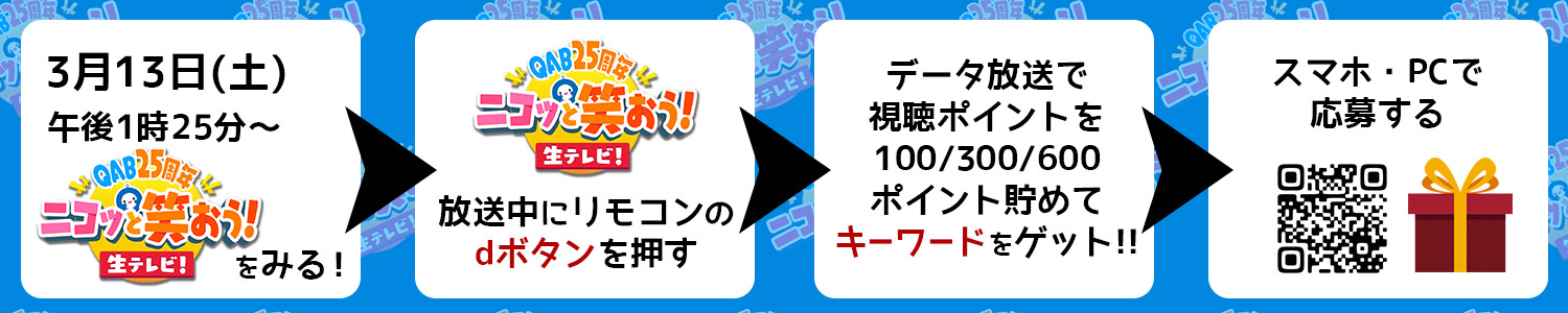 ★QAB25周年プレゼント★について