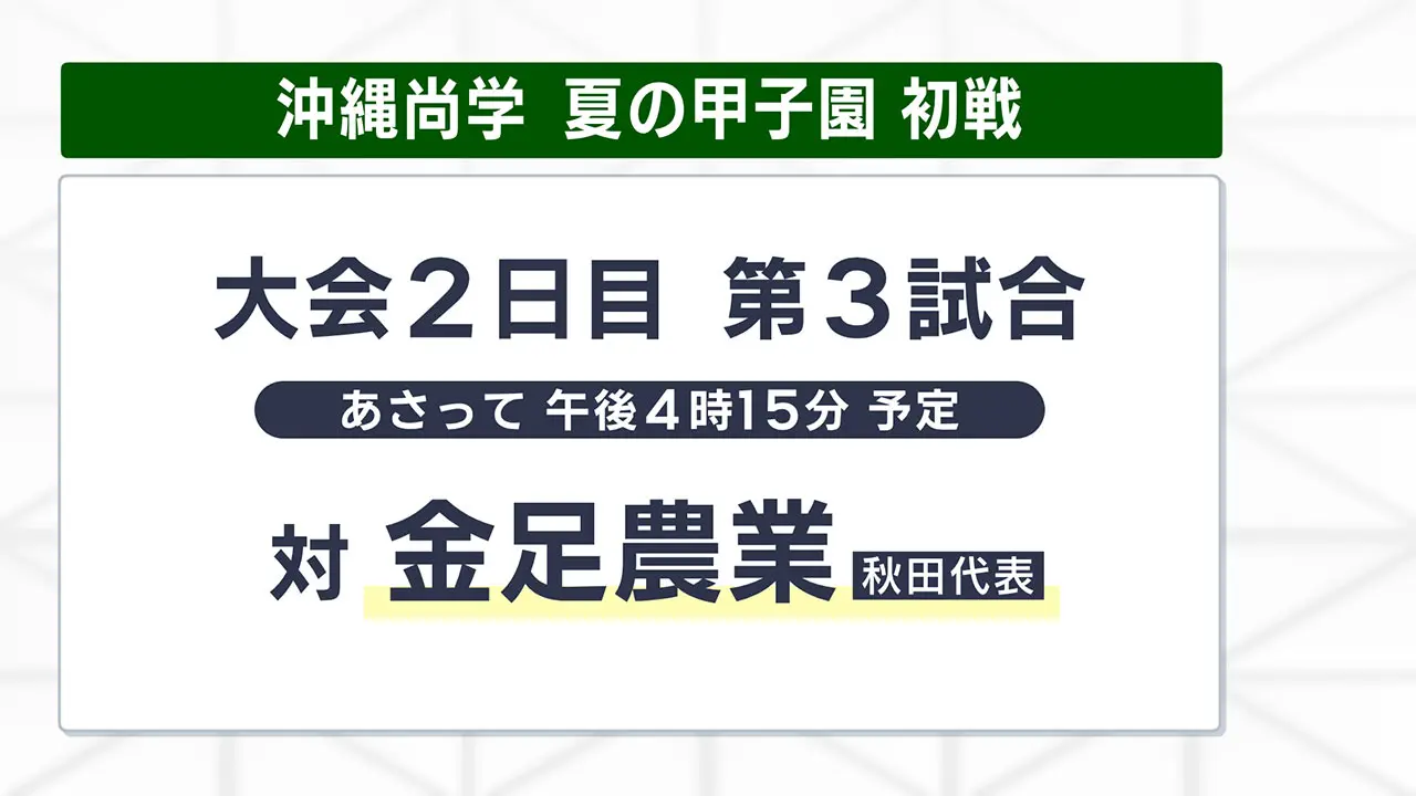 夏の甲子園 沖縄尚学初戦の相手・金足農業高校 « めざせ甲子園！