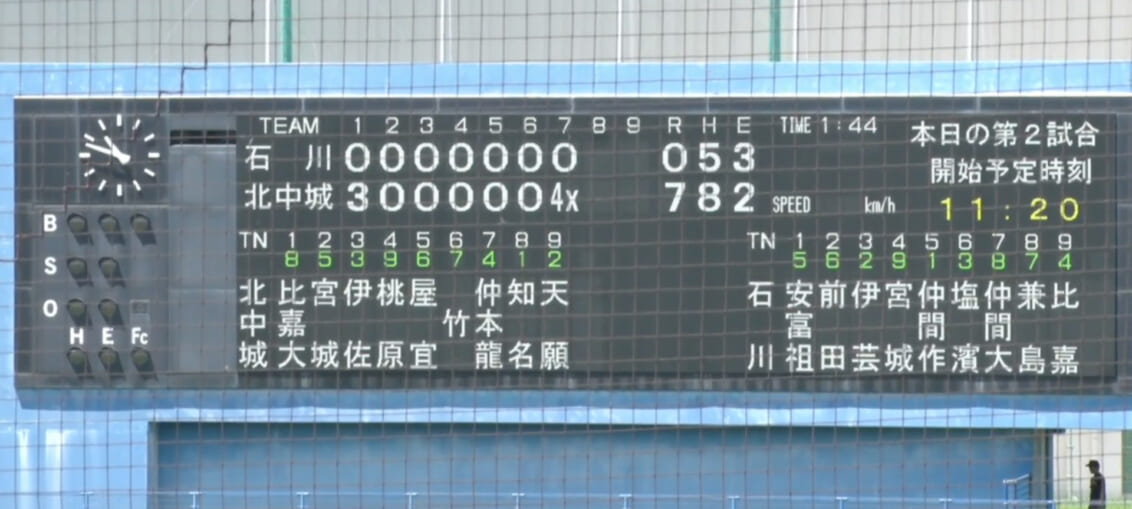 石川 0 - 7x 北中城