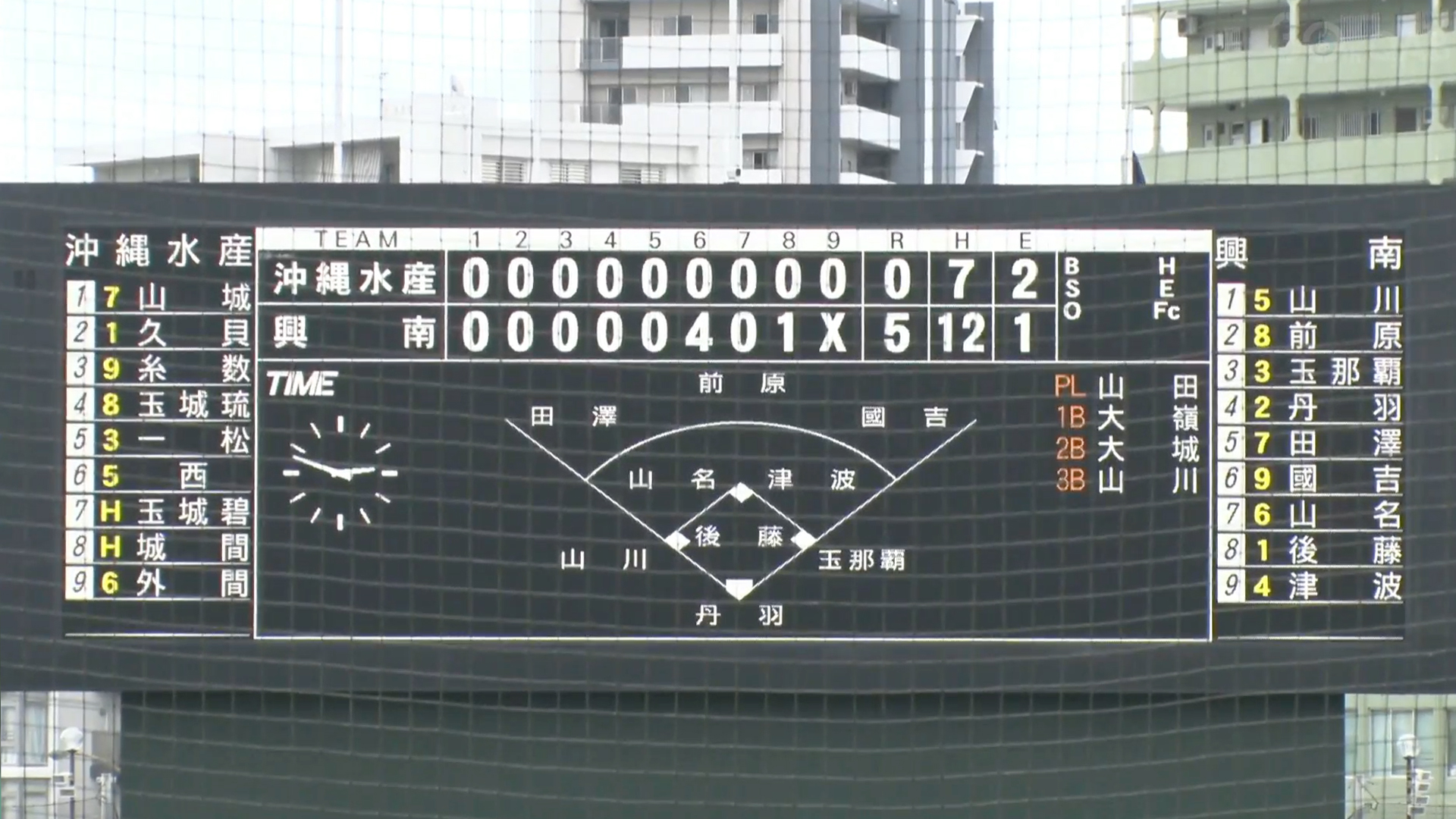 興南 5 – 0 沖縄水産