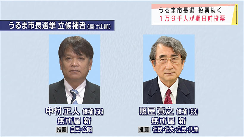 うるま市長選　投票始まる