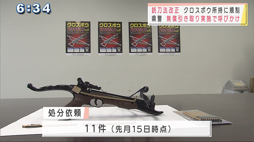 銃刀法改正でるクロスボウ所持が規制の対象に