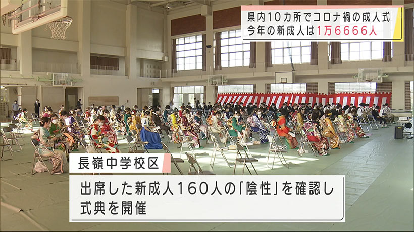 コロナ禍の成人式　豊見城・中城