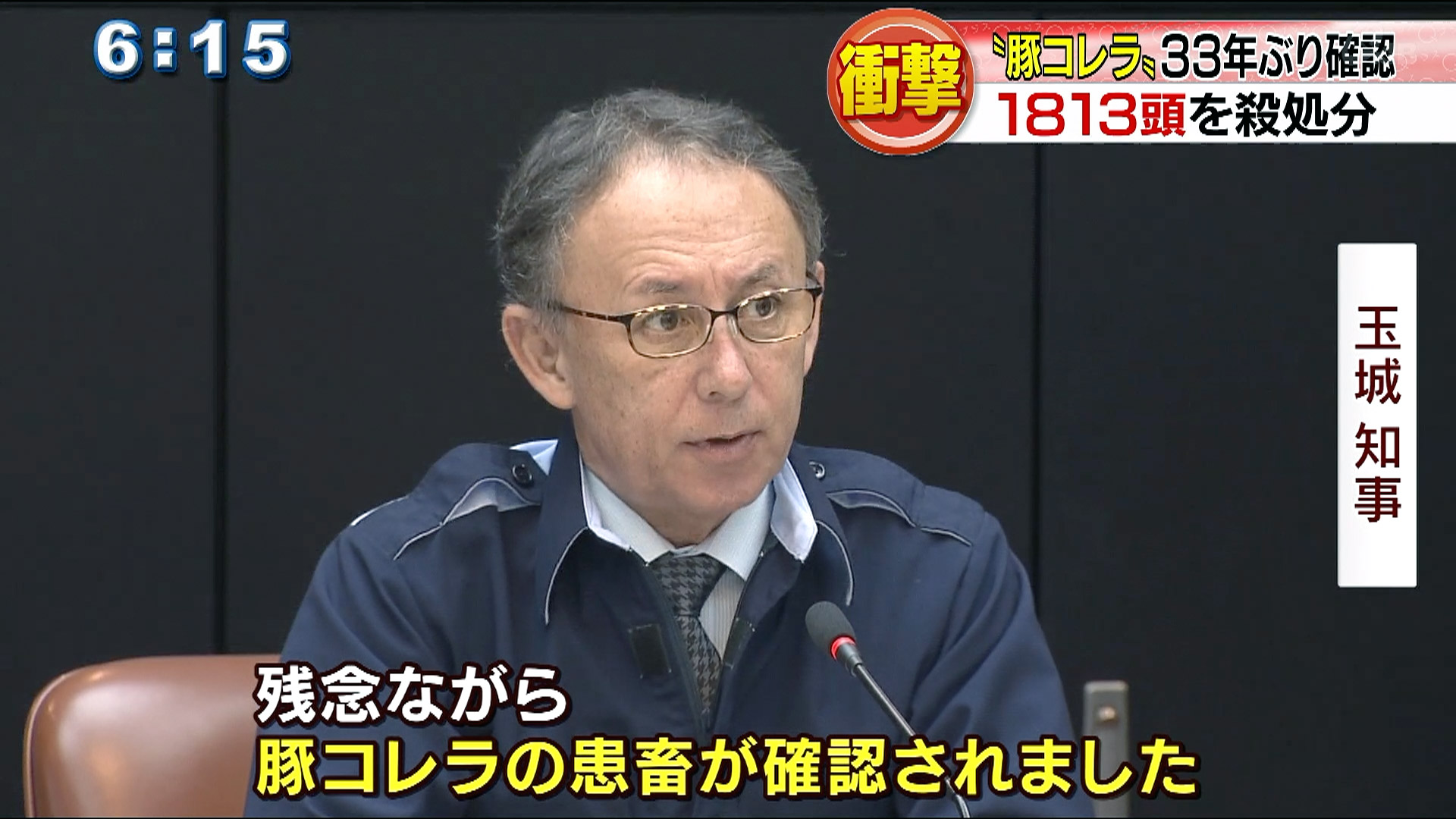 県内で豚コレラが33年ぶりに感染確認