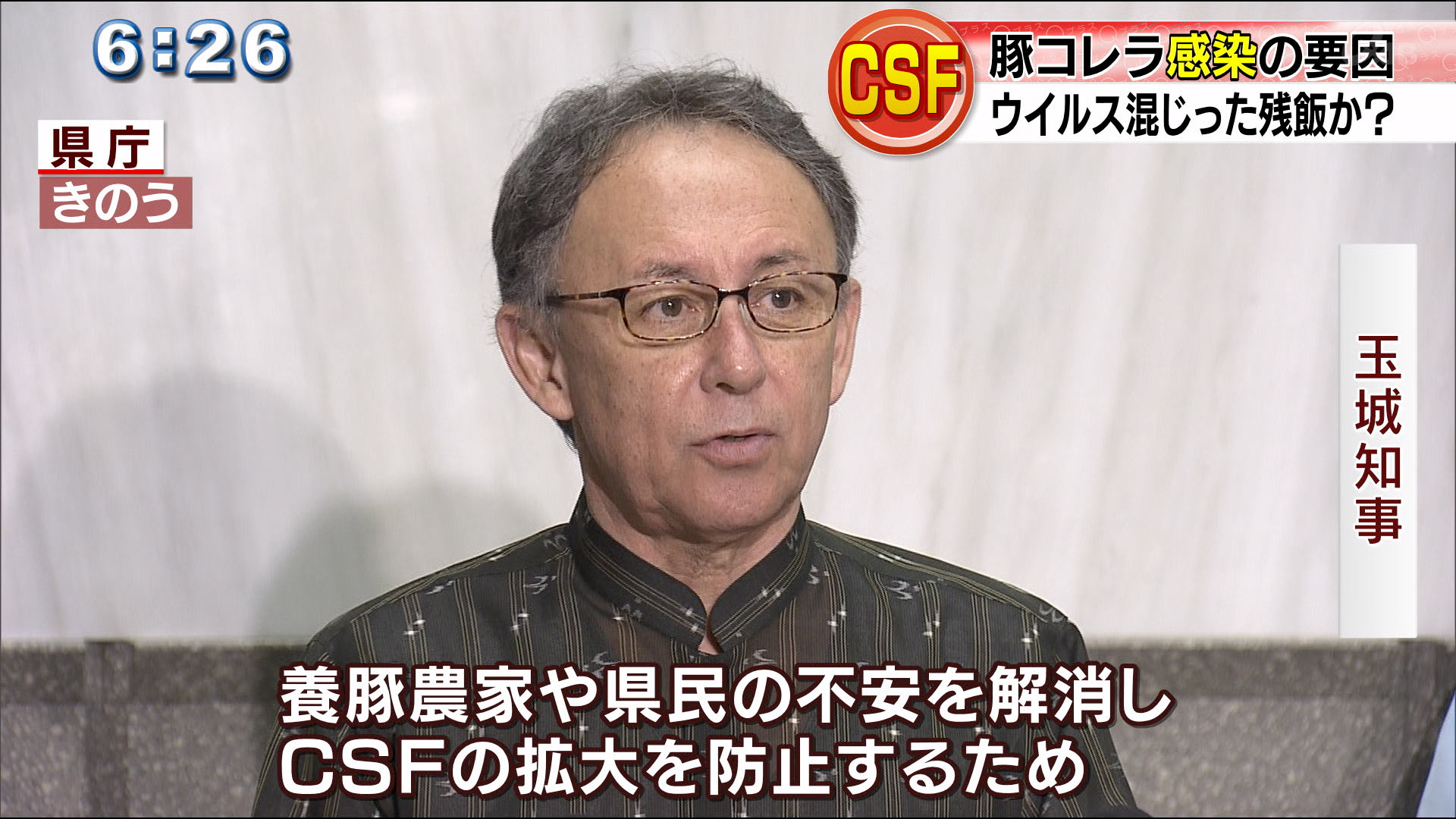 豚コレラなぜ沖縄で発生？　侵入経路の解明に会議