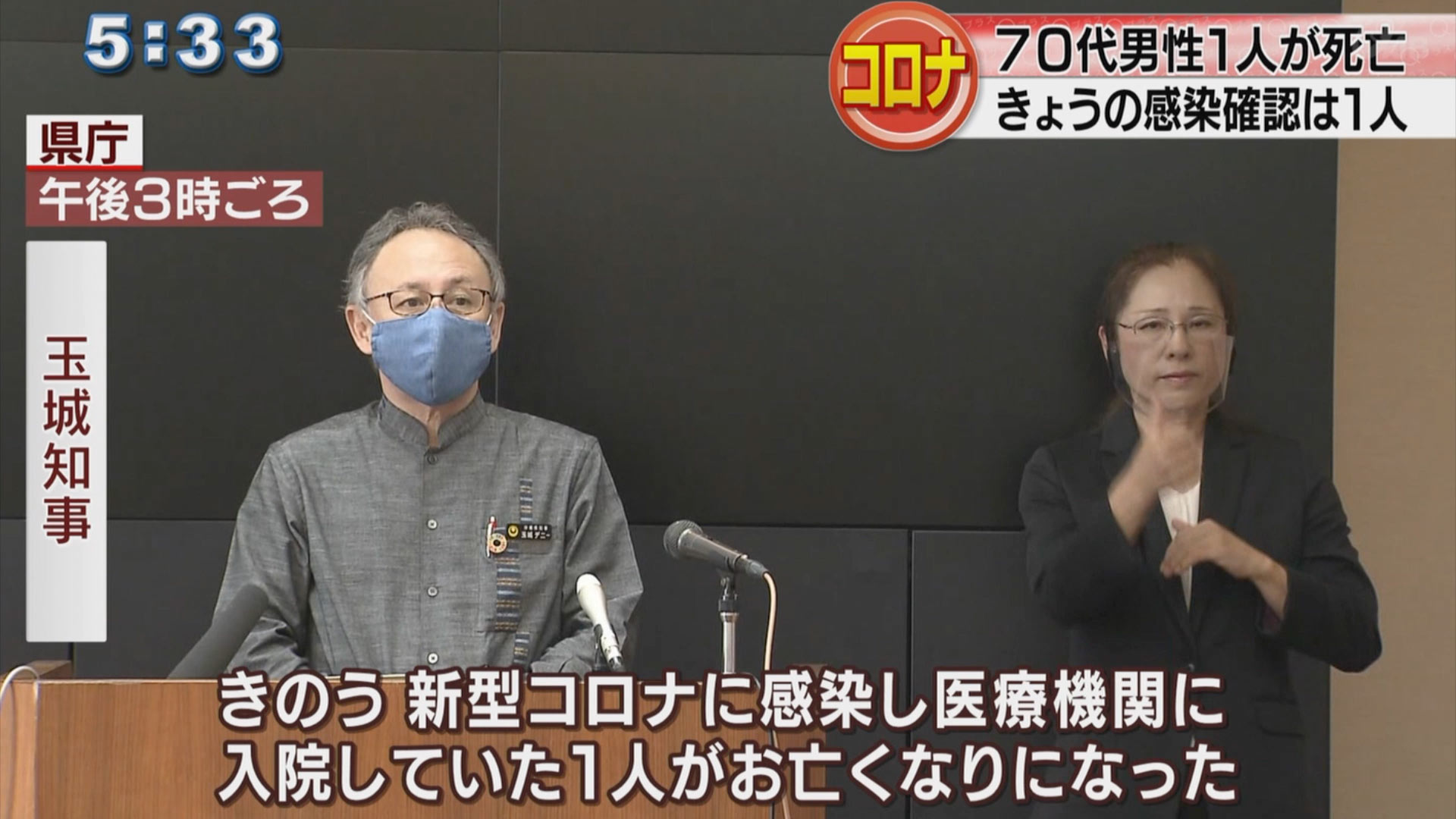 新型コロナ死者５人に　県立学校休校も再延長