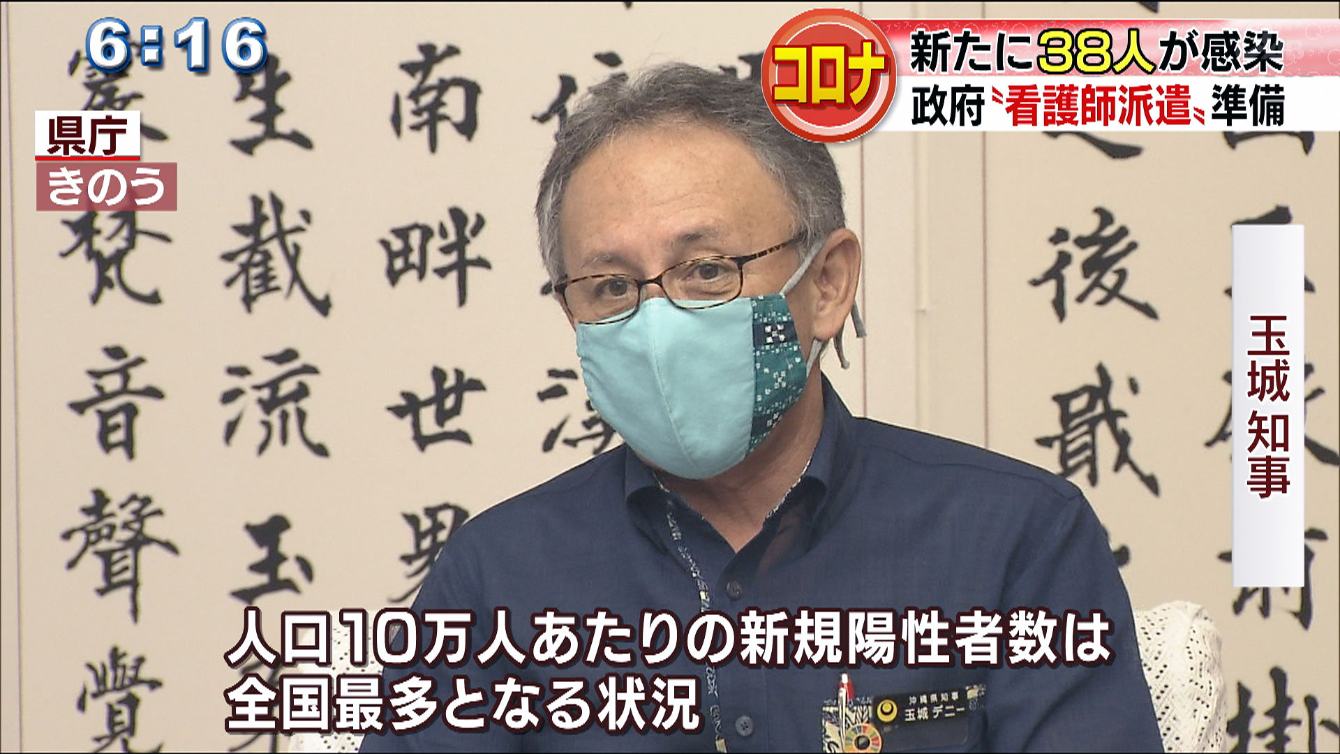 県内新たに３８人感染