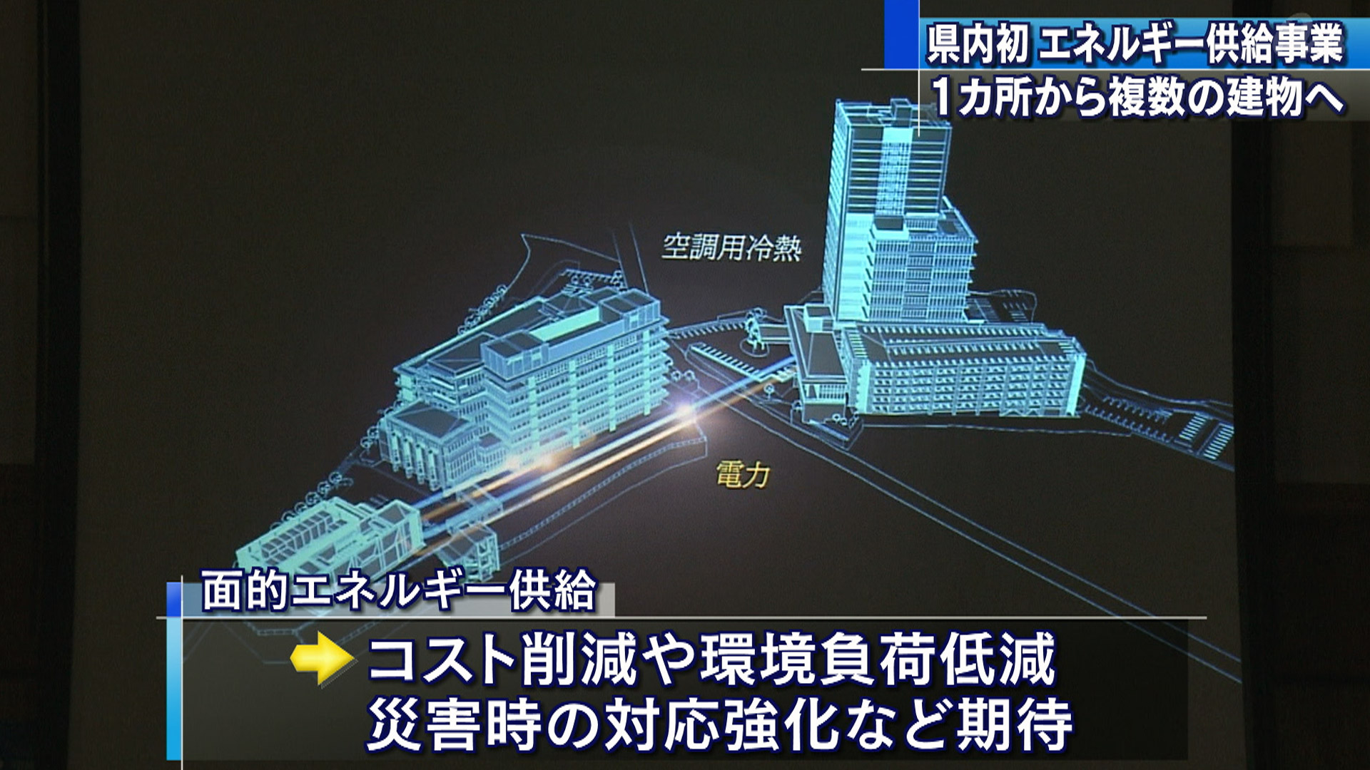 沖電グループ 県内初 エネルギーを“面的に”供給