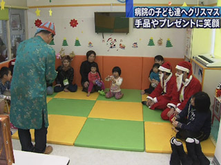 入院中の子どもたちにもクリスマス