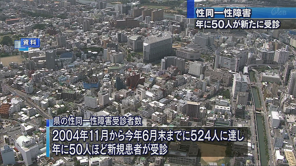 性同一性障害 県内受診者500人あまり