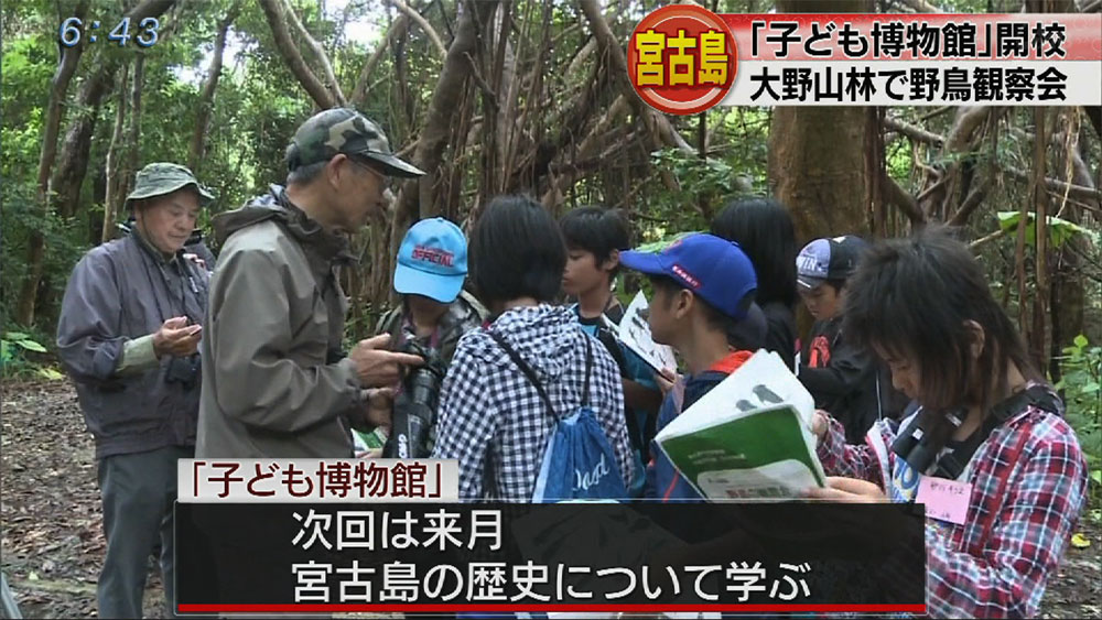 宮古島「子ども博物館」で野鳥観察会