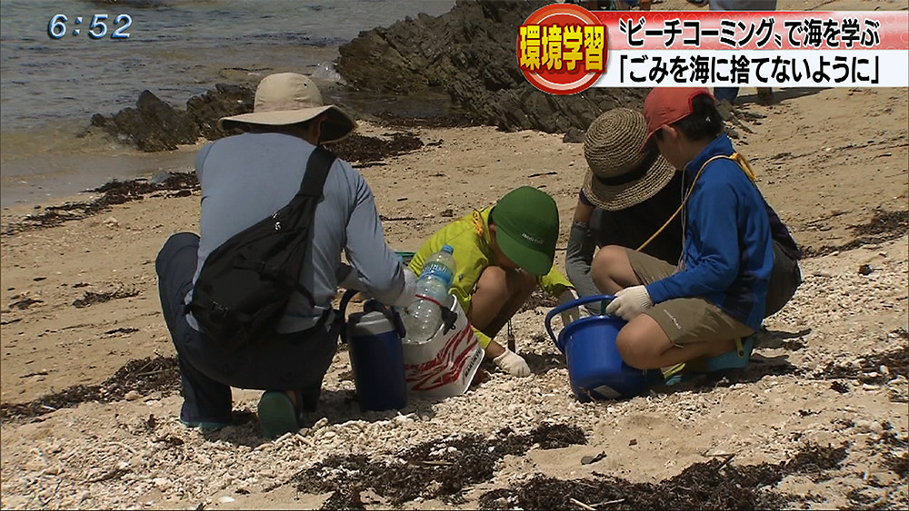 豊原海岸でビーチコーミング