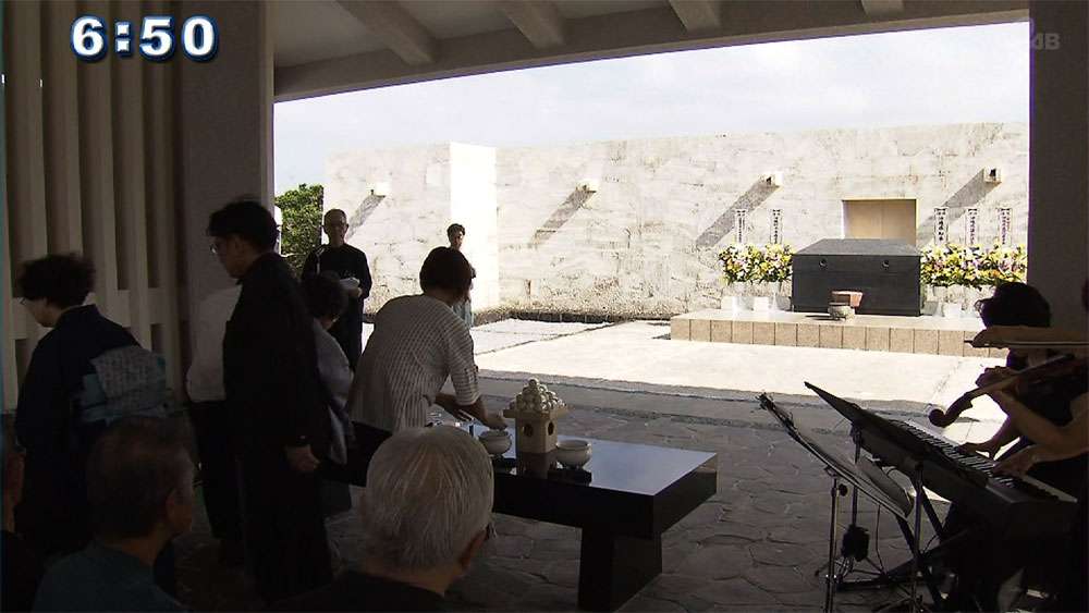 戦没者墓苑で盆供養祭