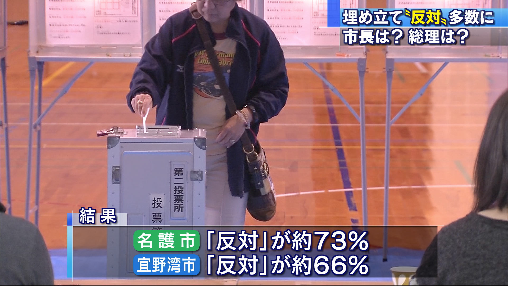 名護市長、宜野湾市長、安倍総理の反応