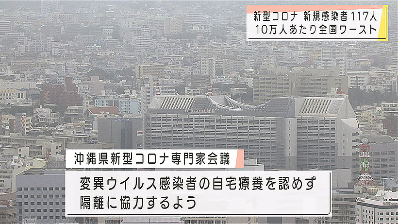 新規感染者117人 人口10万人あたりワーストに