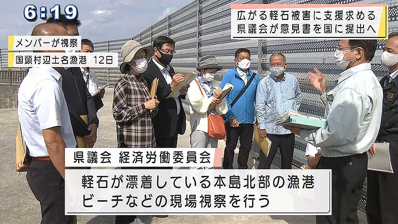 県議会代表者会議　軽石問題で意見書提出へ