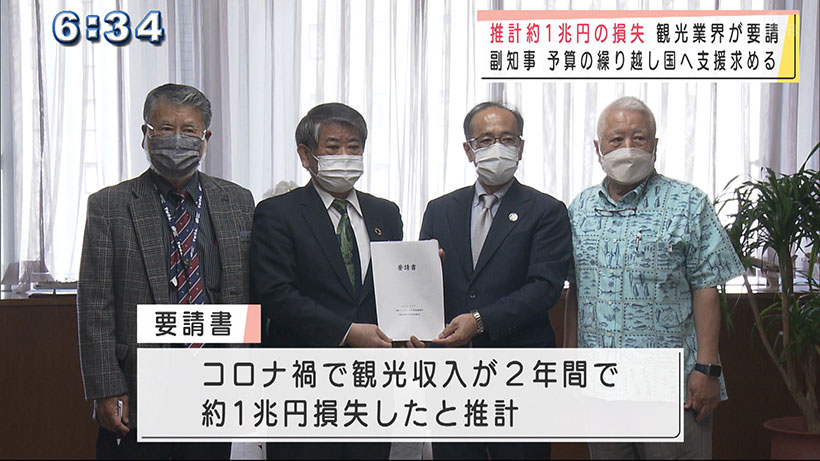 沖縄の観光業界団体が支援求め県に要請書