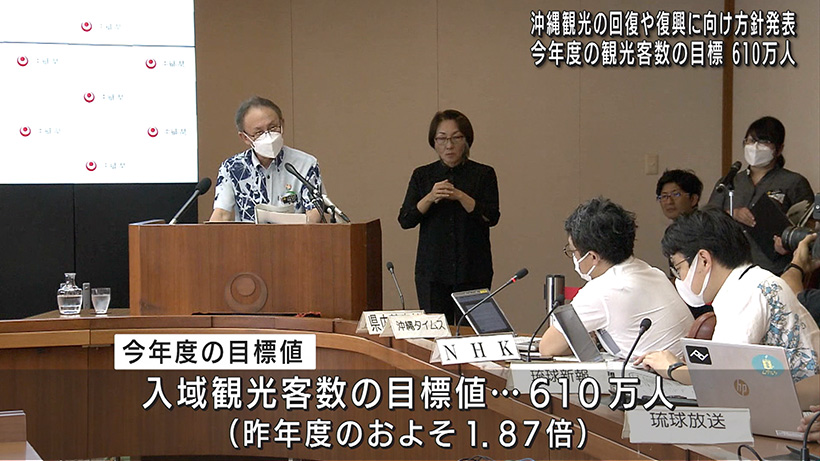 知事 観光回復への目標値など示す