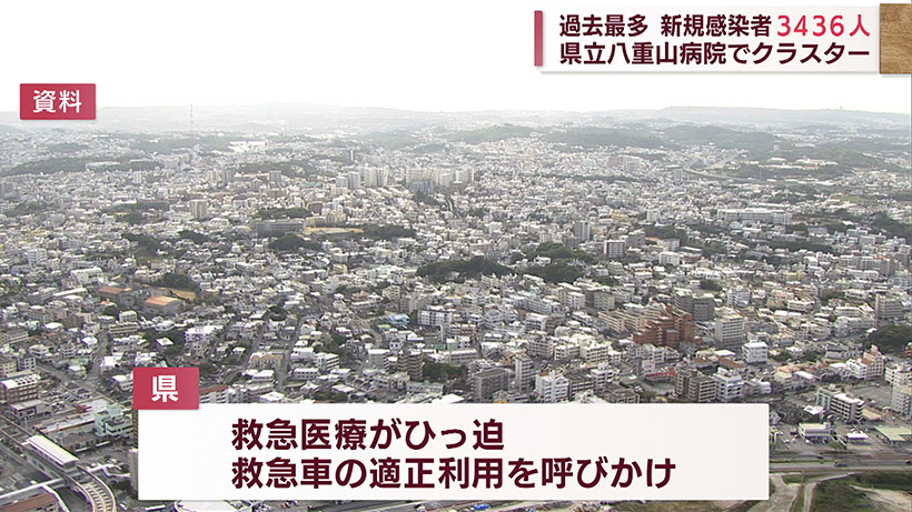 新型コロナ新規3436人 高齢者4人死亡