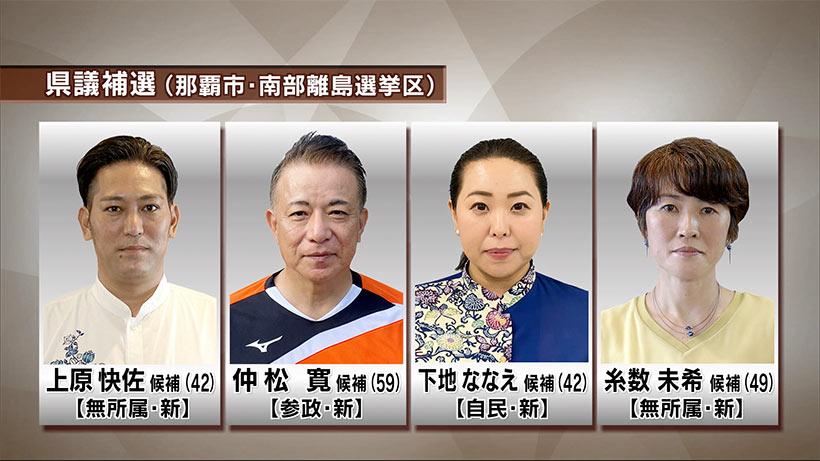 県議補選　１つの議席に４人が立候補