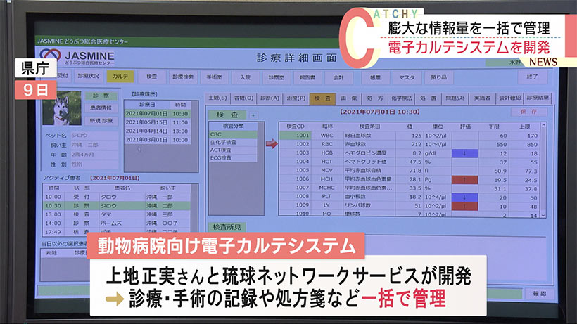 業界初　動物病院向け「電子カルテシステム」開発