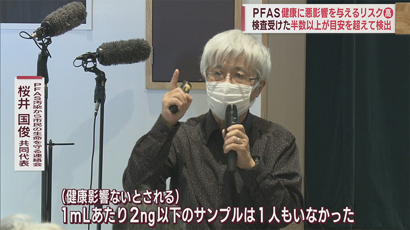 PFAS血中濃度検査　半数以上が米国学術機関の目安超えで健康に悪影響与えるリスク