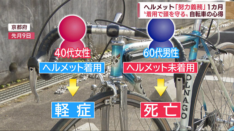 自転車のヘルメット着用「努力義務化」から1カ月