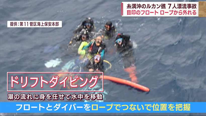 沖縄・糸満沖７人漂流事故　目印のフロートからロープ外れる