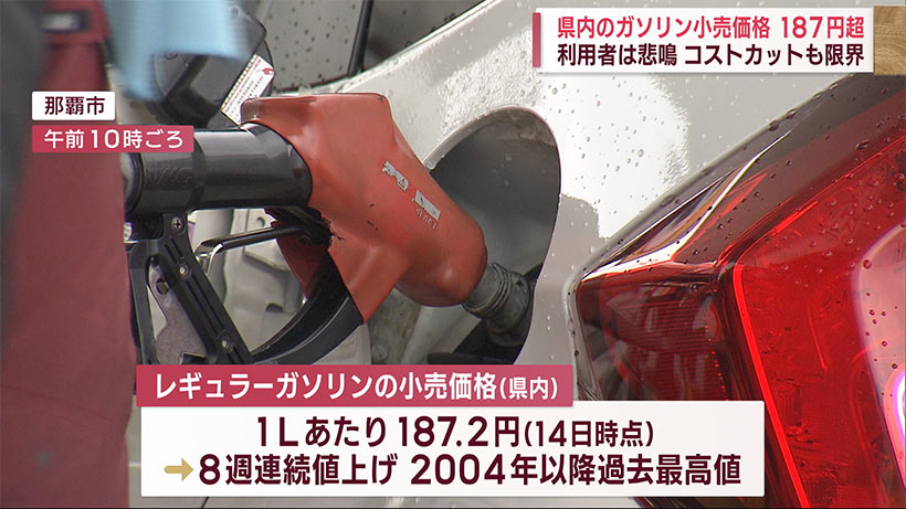 ガソリン価格が過去最高値　価格抑える店舗も悲鳴