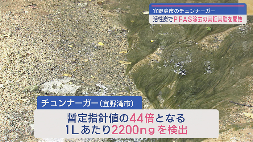 沖縄・宜野湾市の湧き水でＰＦＡＳ除去の実証実験を環境省が開始