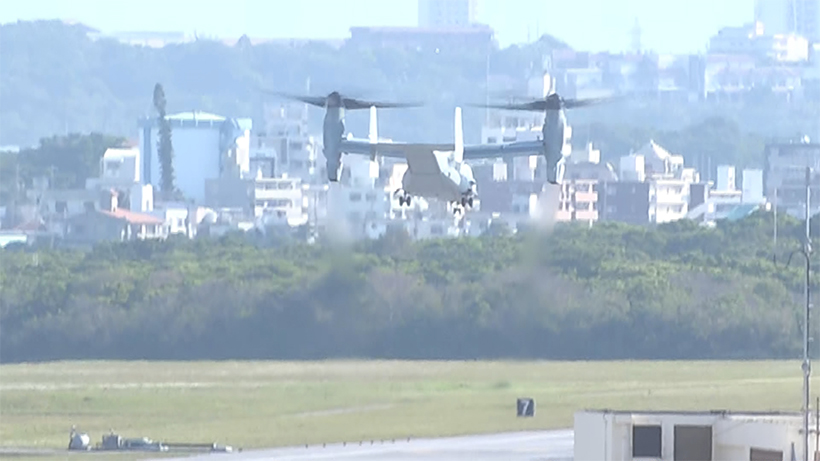 【速報】米軍のオスプレイ 飛行再開