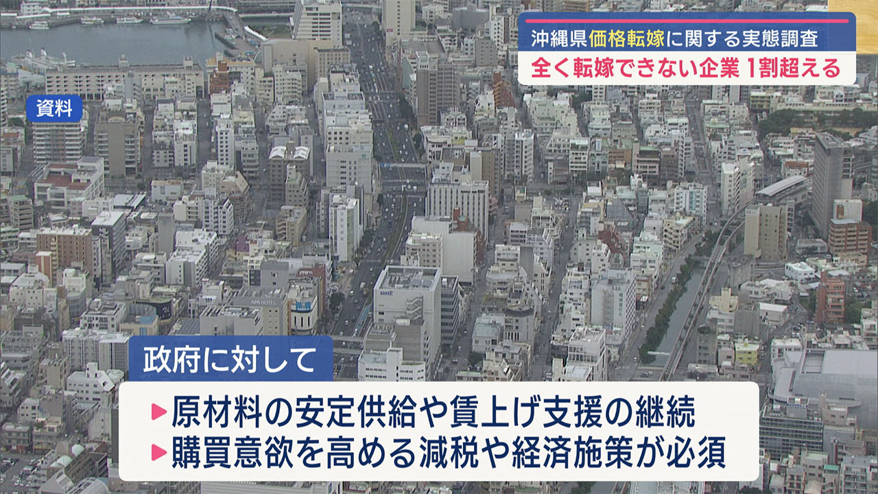 物価の価格転嫁できないが１割／ビジネスキャッチー