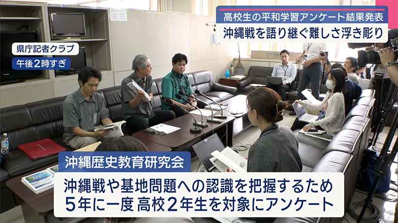 2025年 平和教育に関する高校生アンケート