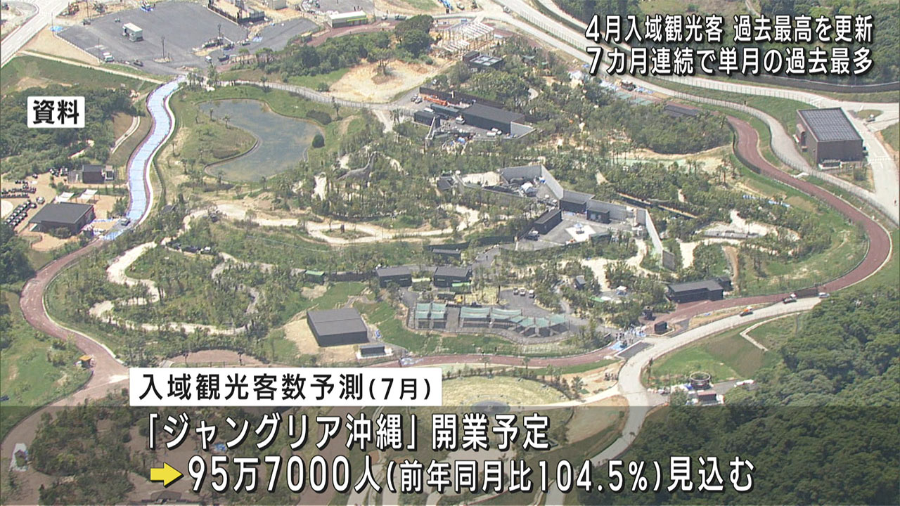 2025年4月の入域観光客数86万5,800人と過去最高を更新