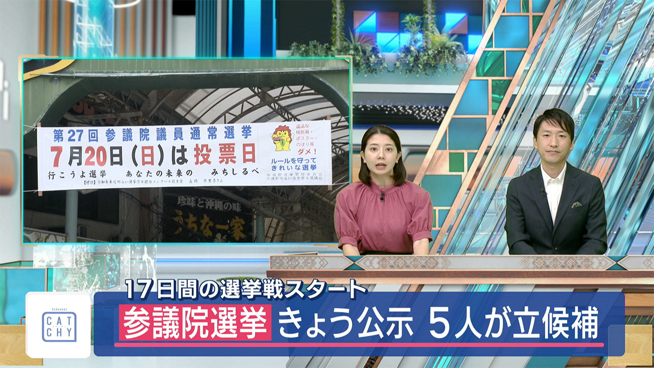 参議院選挙きょう公示 沖縄選挙区に5人立候補
