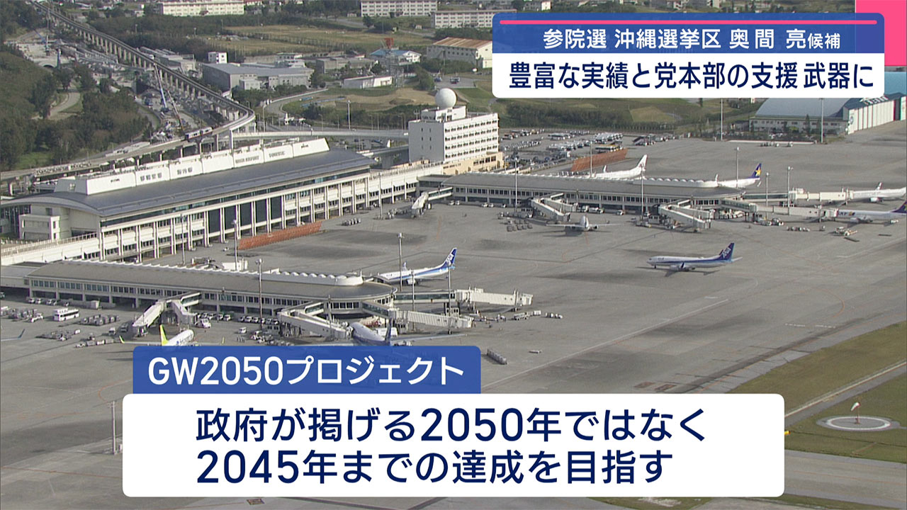参院選 沖縄選挙区 自民党 奥間亮候補の政策とは