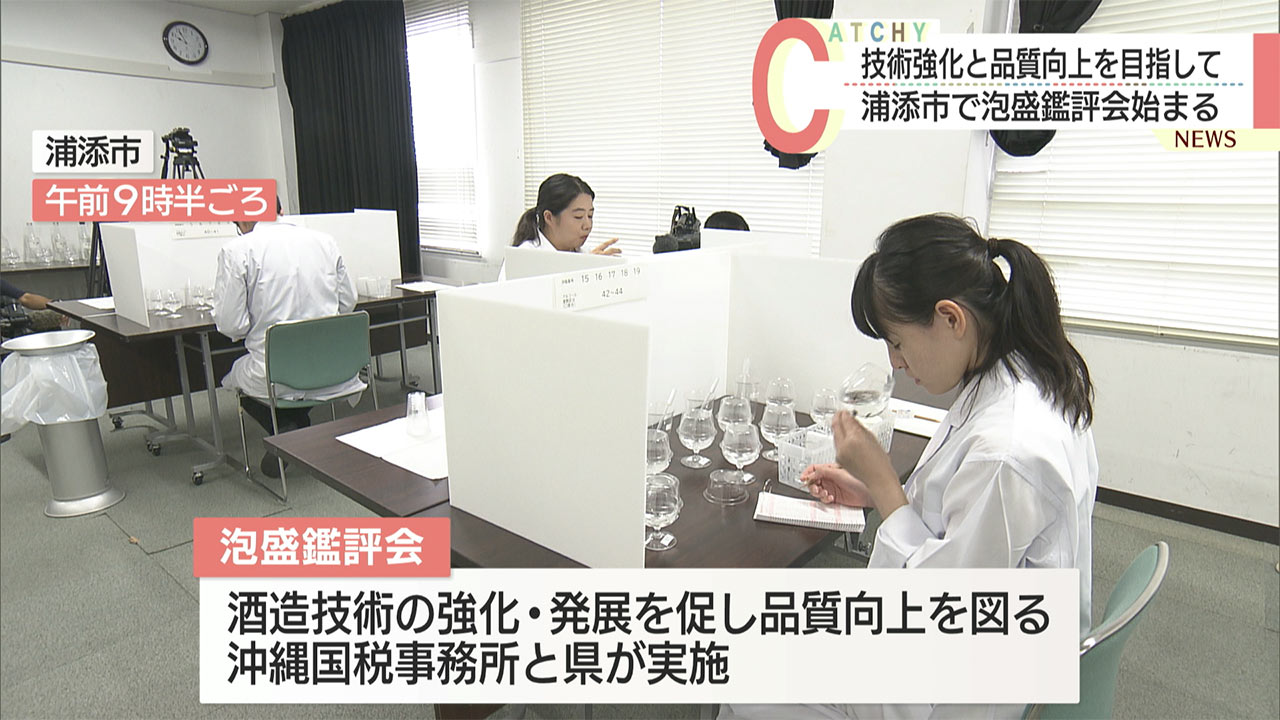 泡盛鑑評会始まる／今年で５３回目／酒造技術強化と品質向上を目指して