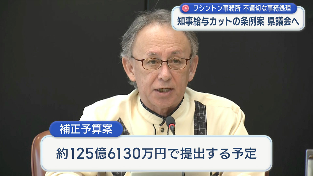 県　知事減給の議案を県議会に提出へ　１１月定例会