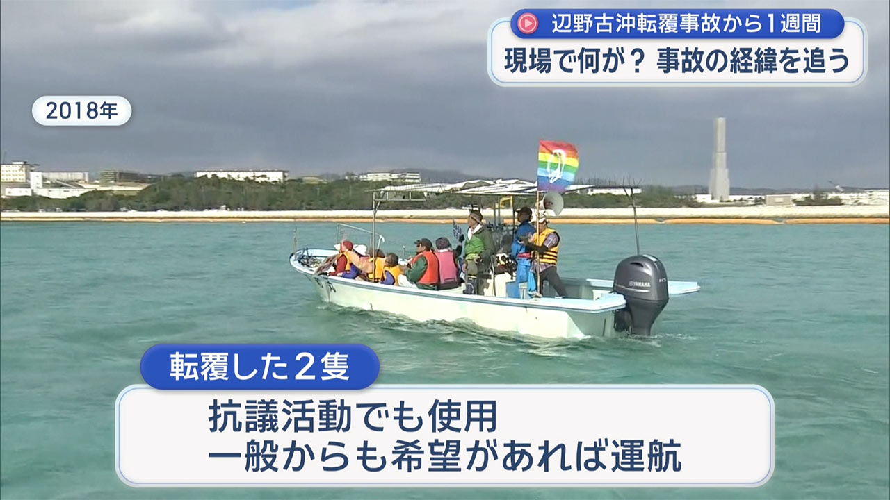 辺野古・船転覆事故から１週間　～これまでの経緯～