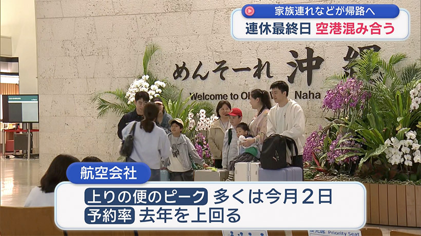 大型連休最終日 帰路につく人も那覇空港の様子は・・・