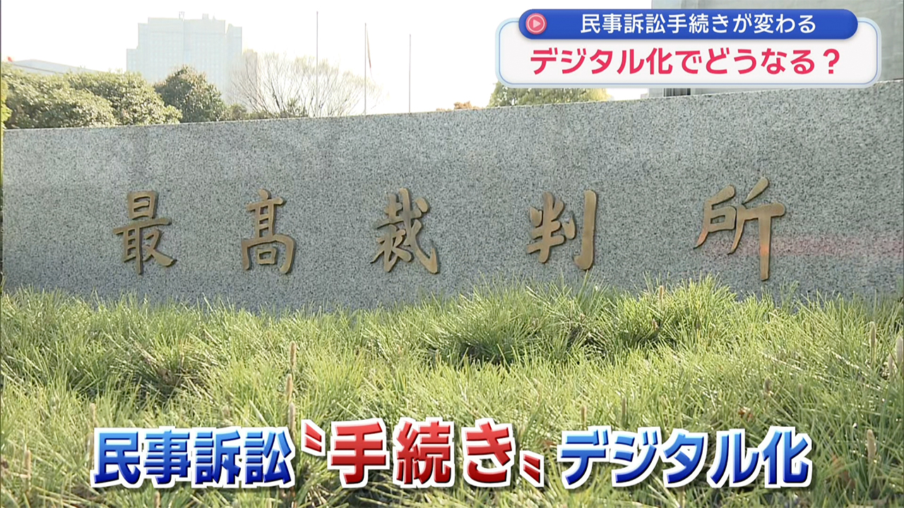 今月21日から　民事訴訟手続きがデジタル化