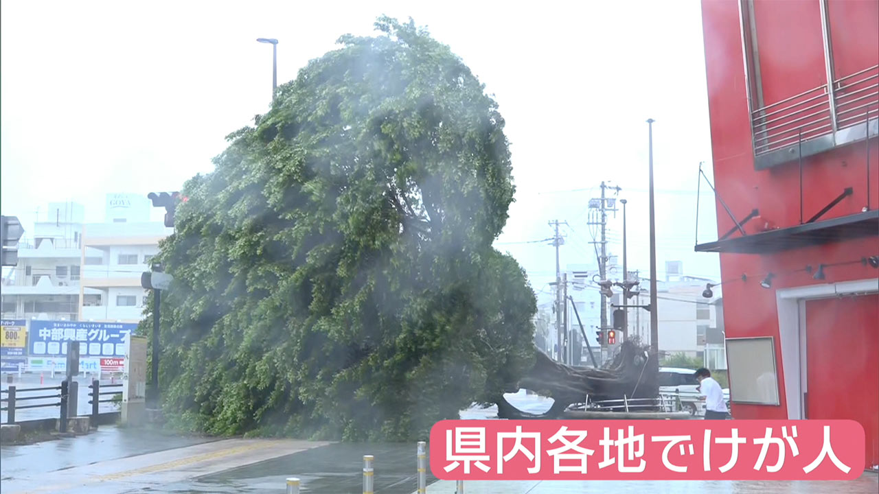 台風６号　けが人は１６人に　伊江村では停電復旧作業の男性が感電し心肺停止で搬送