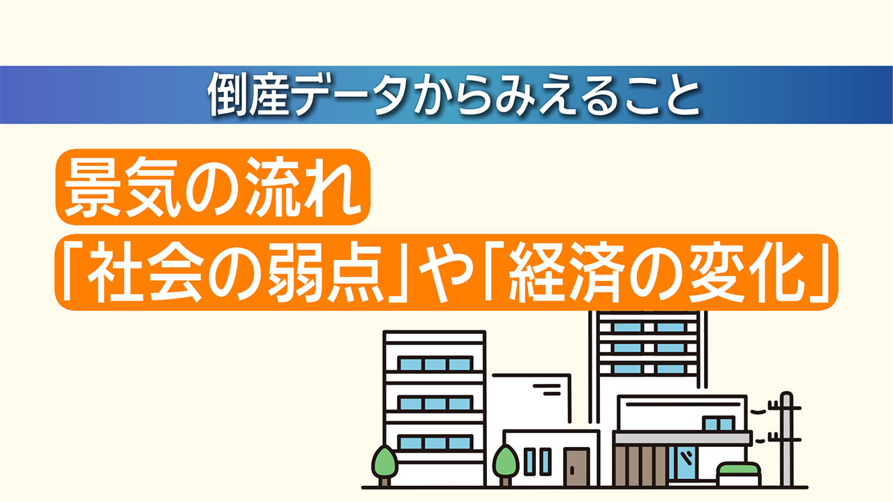 倒産件数から紐解く県経済／ビジネスキャッチー