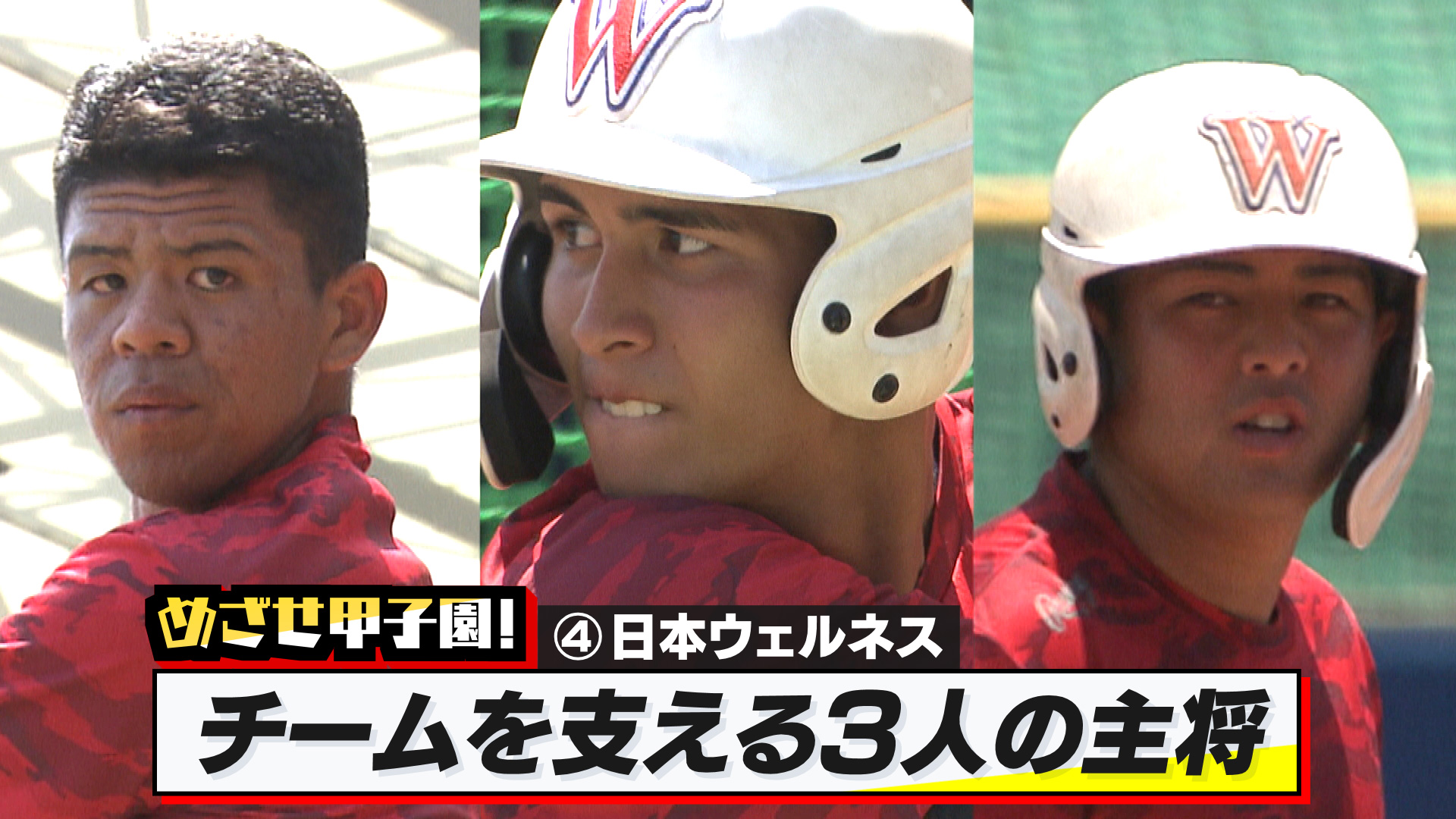 めざせ甲子園！　ウェルネス「チーム引っ張る3人の主将」